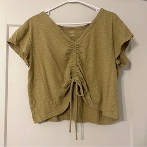 A.n.a A New Approach Cinched Tie T Shirt Top Petite XL